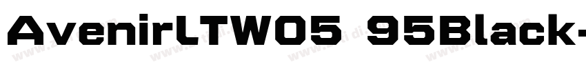 AvenirLTW05 95Black字体转换